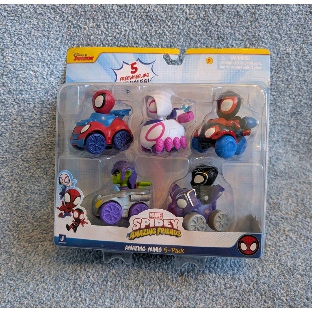 Marvel Spidey & His Amazing Friends Minis Racing Cars Vehicle 5-pack